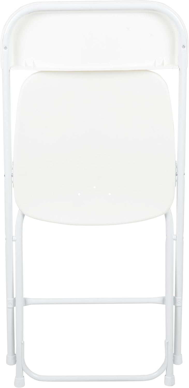 Flash Furniture Hercules Series Plastic Folding Chair - White - 4 Pack 650LB ...
