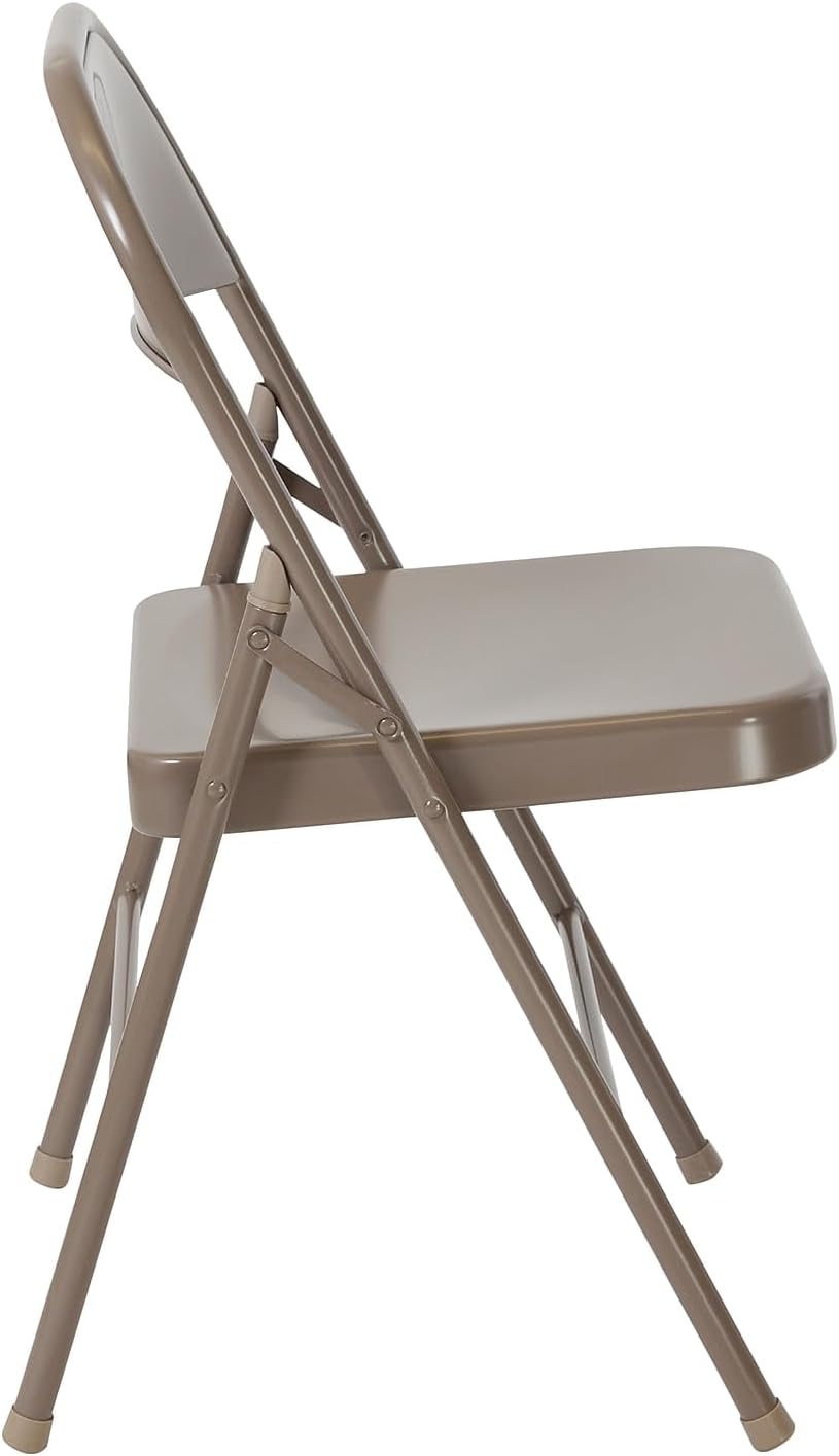 Flash Furniture HERCULES Series Double Braced Beige Metal Folding Chair