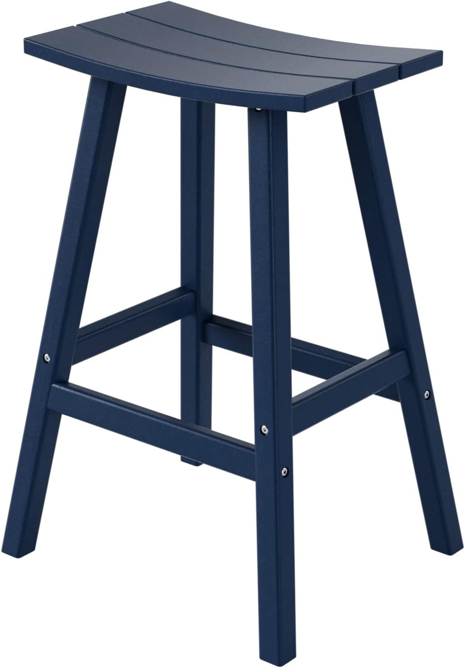 HDPE Laguna Contempo 29" Saddle Bar Stool, Navy Blue