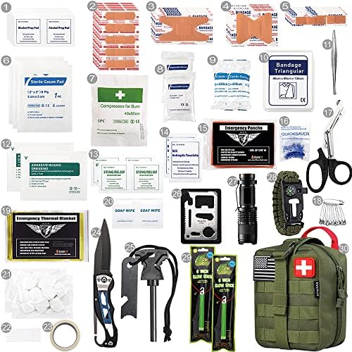 EVERLIT 250 Pcs Survival First Aid Kit