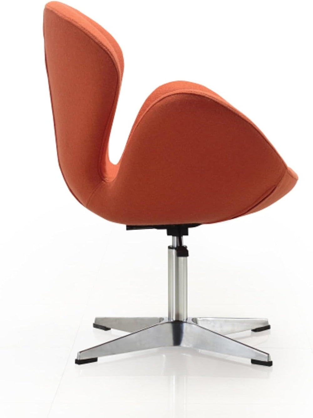 Manhattan Comfort Raspberry Adjustable Swivel Accent Chair Set of 2 with 360°...