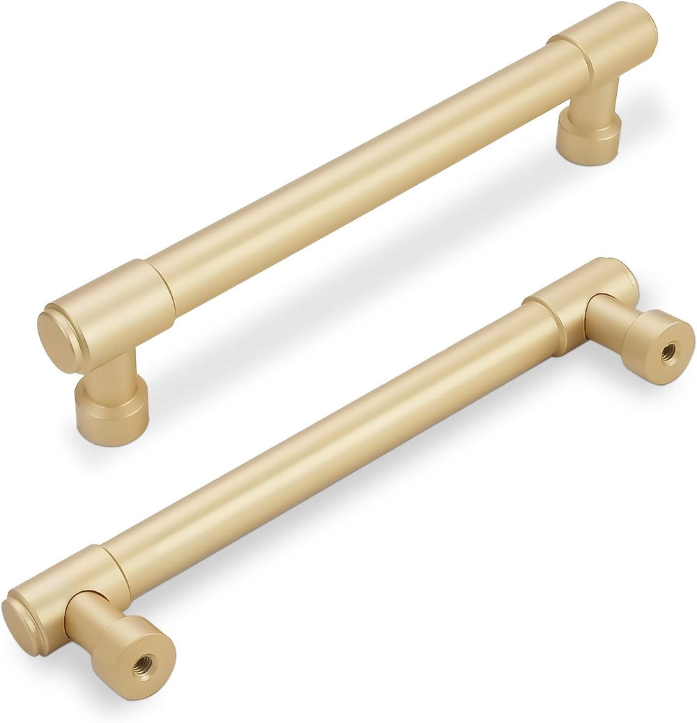 10 Pack 5 inch Brushed Gold Kitchen Cabinet Handles