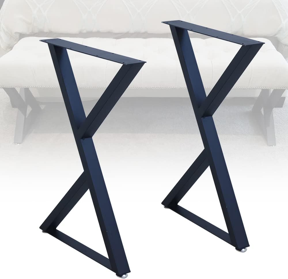 28" Coffee Table Legs Two Triangles Table Legs Coffee Table Metal Legs L...