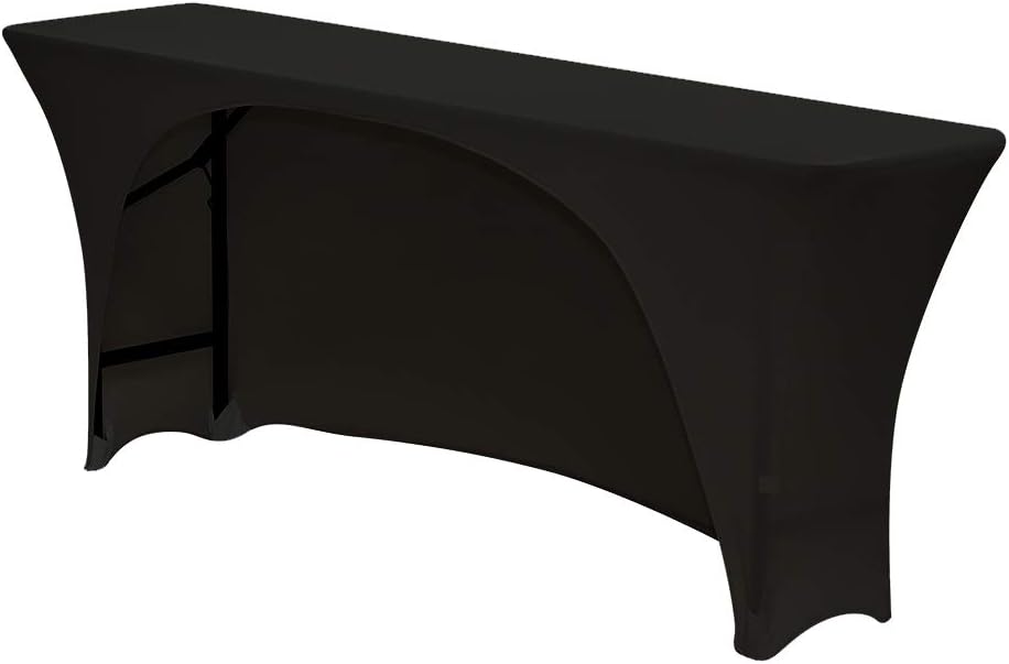 YOUR CHAIR COVERS - Spandex 6 Ft x 18 Inches, Narrow Classroom Open Back Rect...