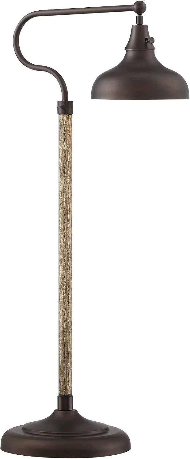 Industrial Bronze Adjustable Downbridge 57" Tall Floor Lamp