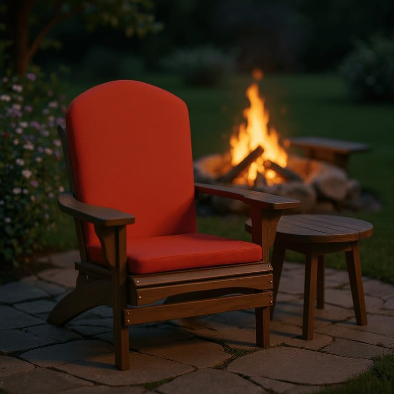 RSH Décor Set of 2 Sunbrella Foam Adirondack Chair Cushions | 48” x 20” x 2” ...