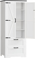 TEENFON Storage Cabinet with Doors & Adjustable Shelf