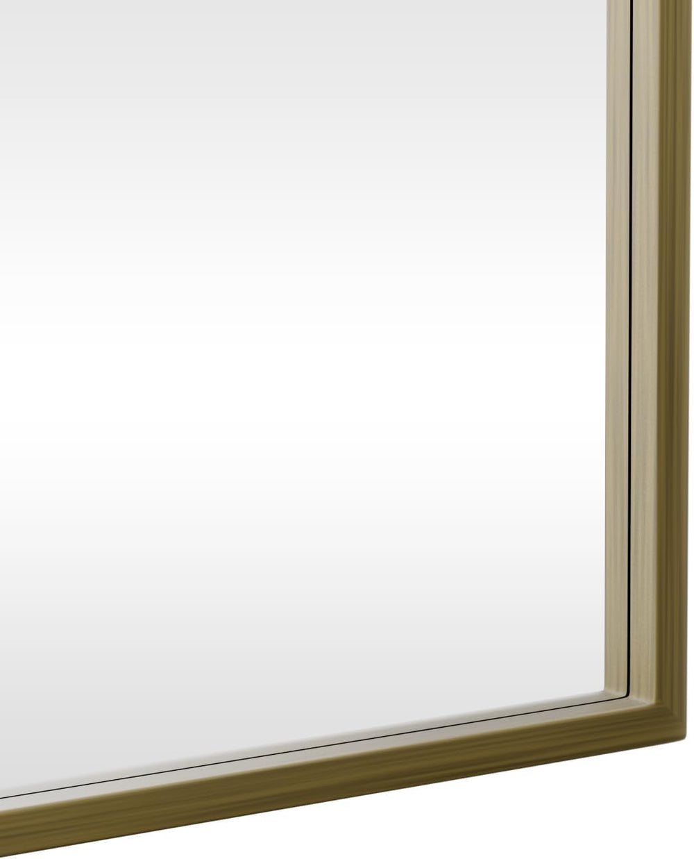 BEAUTYPEAK 56" x 21" Full-Length Baroque Arch Mirror, Bronze