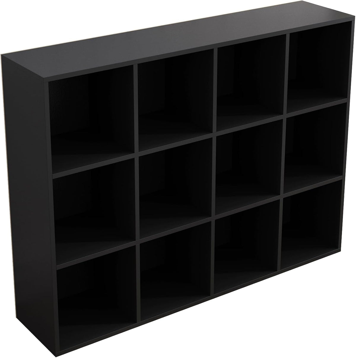 OSCHF 12-Cube Storage Shelf Bookcase, Black