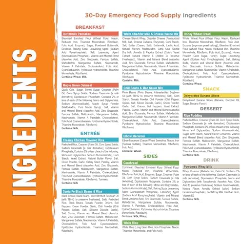 Emergency Essentials 1-Month Emergency Food Supply Bucket, 257 Servings, 56,6...