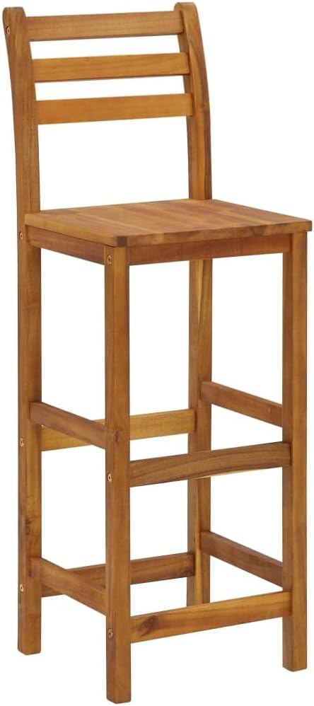 vidaXL Bar Stools 6 pcs Solid Wood Acacia