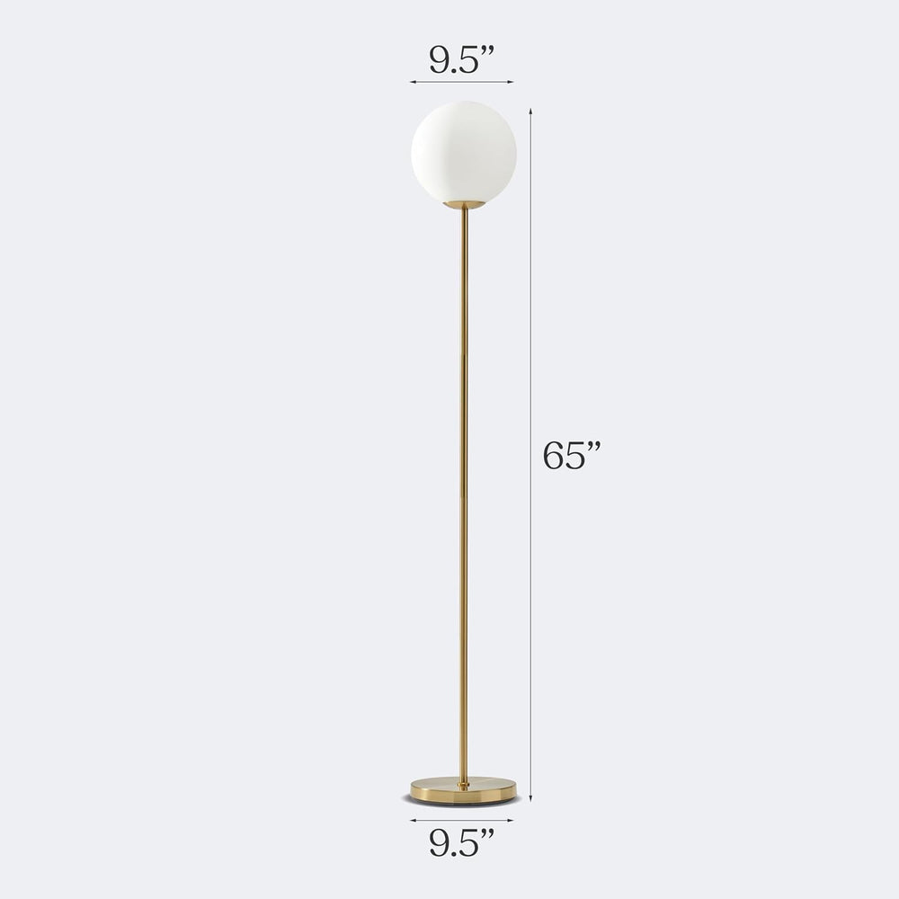 Brightech Luna LED Floor lamp, Modern Lamp for Living Rooms & Offices, Gr...