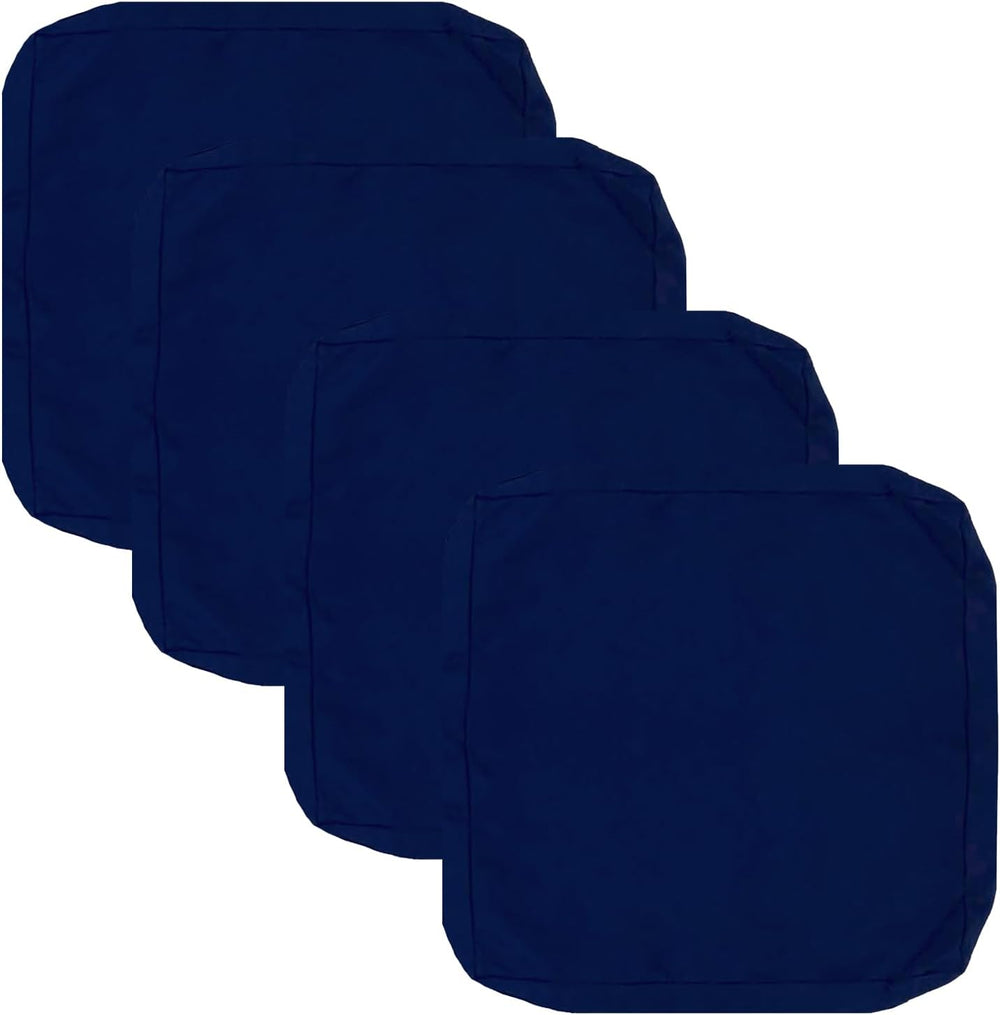 Oslimea Outdoor Cushion Covers Replacement 20x20x2 inch, Blue, 4 Pack