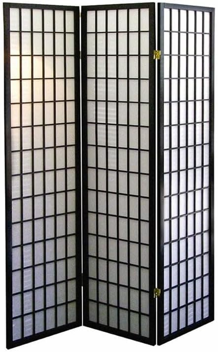 ORE International 3-Panel Room Divider, Cherry