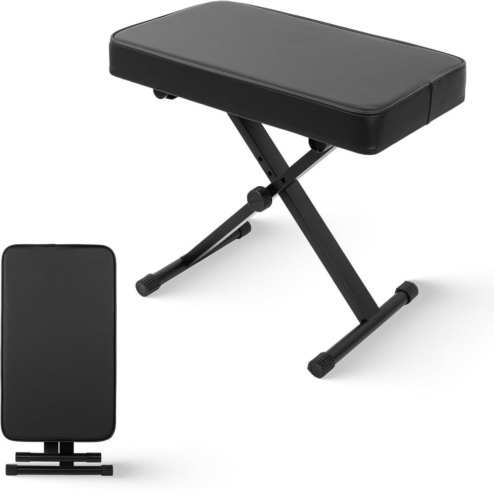 STRICH Piano Bench Folding Stool, Adjustable X-Style Piano Chair with 2.3 inc...