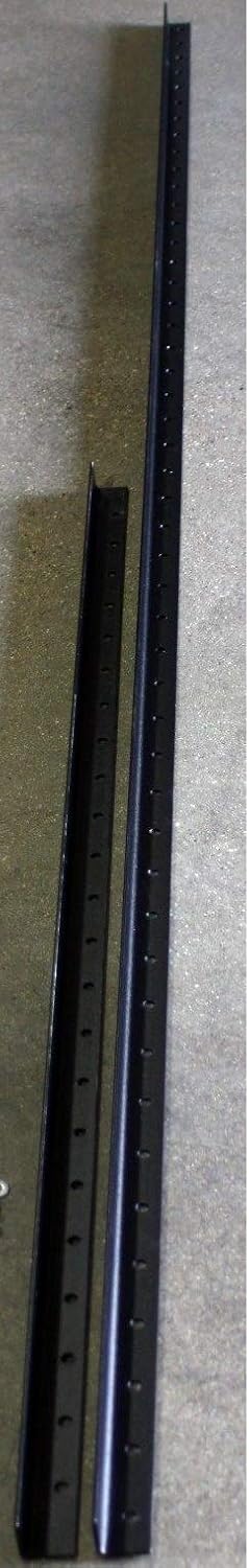 Deer Fence Posts – Angle Steel Black Garden Fence Poles (8 feet (10 Poles))