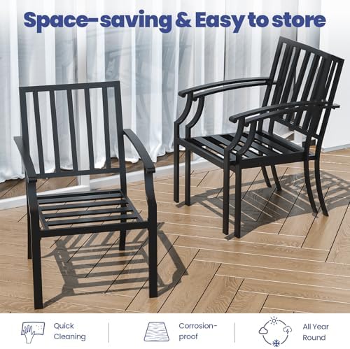 16 PCS Outdoor Patio Dining Set,Patio Table and Chairs Metal Outdoor Patio Furniture Set with Umbrella Hole,Dining Table Set with Swivel Chairs for Deck,Backyard and Garden,Brown