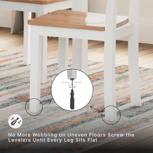 Signature Design by Ashley 6-Piece Dining Table Set with Bench and Chairs
