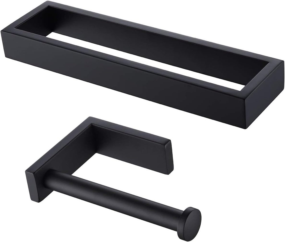 Miyili 2-Piece Bathroom Hardware Set Towel Ring & Toilet Paper Holder