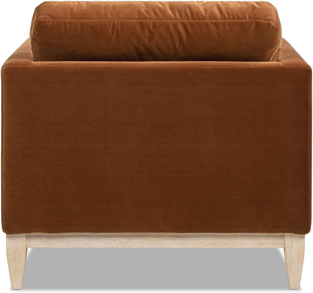 Jennifer Taylor Home Knox 65" Modern Farmhouse Chaise Lounge Chair, Burn...
