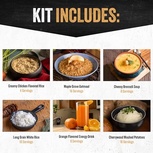 Ready Hour Gluten-Free Food Kit (120 Servings), Gluten-Free Survival Kit, Fre...