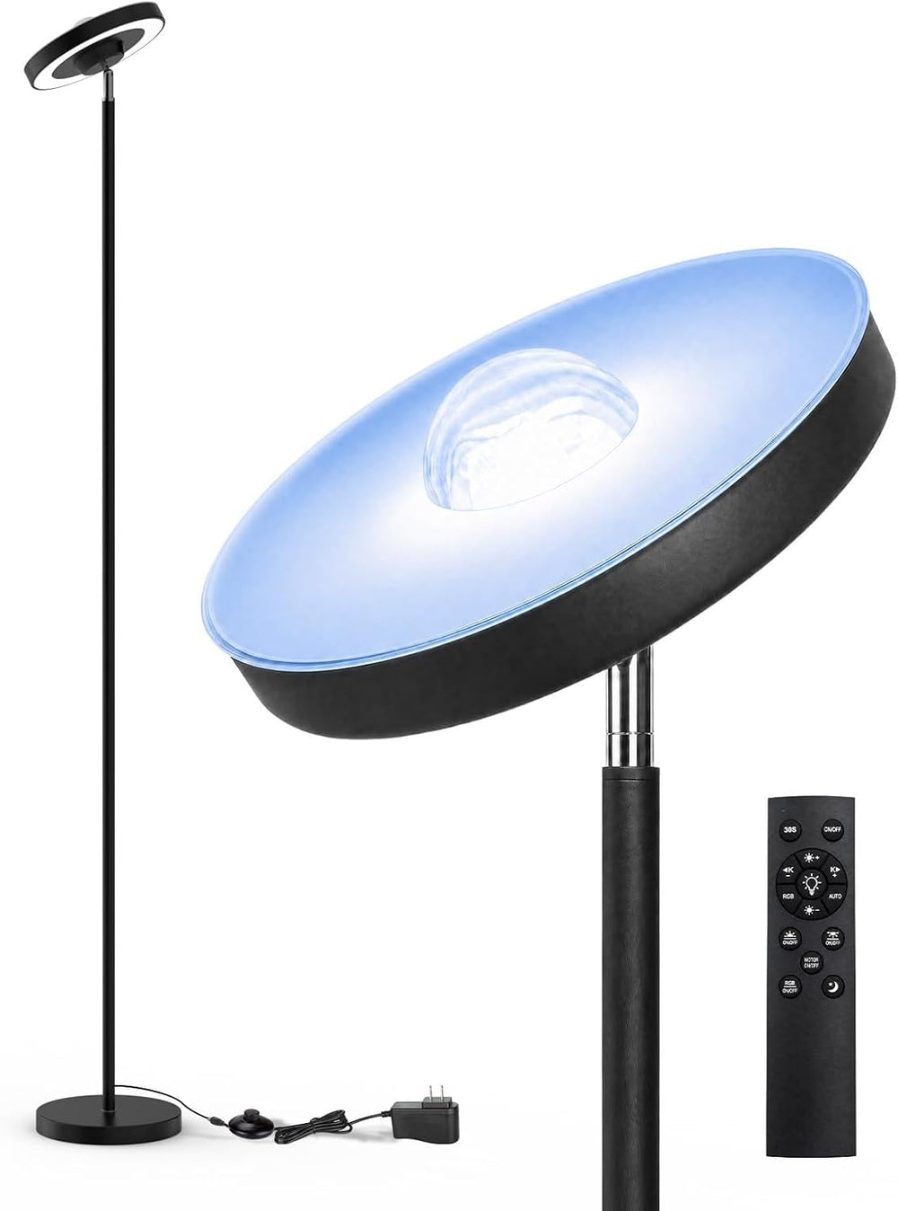 Water Ripple Floor Lamp: RGB, Remote Control