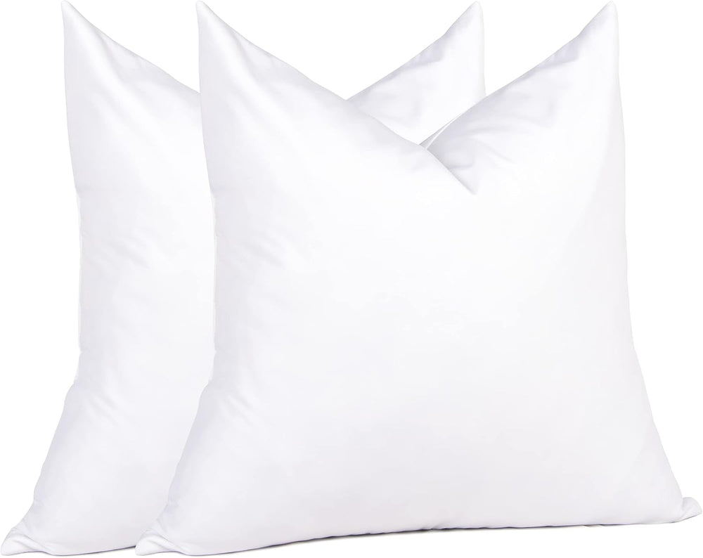 puredown® 20x20 Pillow Inserts, Feather Down Filled for Support, Set of 2
