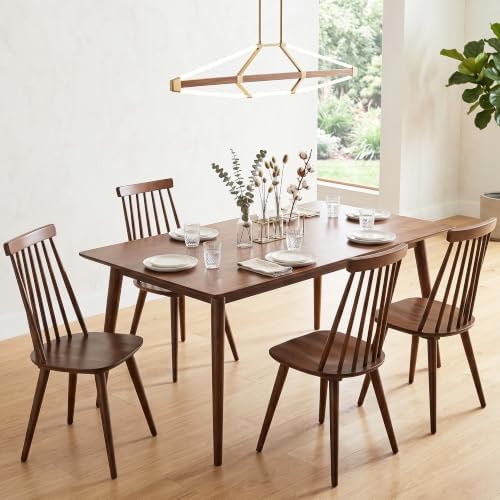 DUHOME Windsor Wooden Dining Chairs Set of 4, Spindle Back Dining Chairs