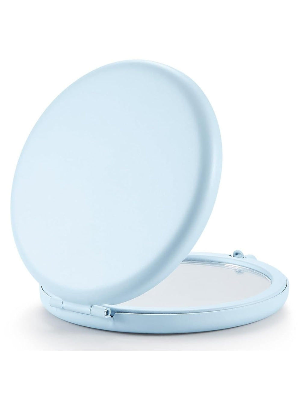 12 Pieces Compact Mirror Bulk, 1x/2x Pocket Mirror, Light Blue