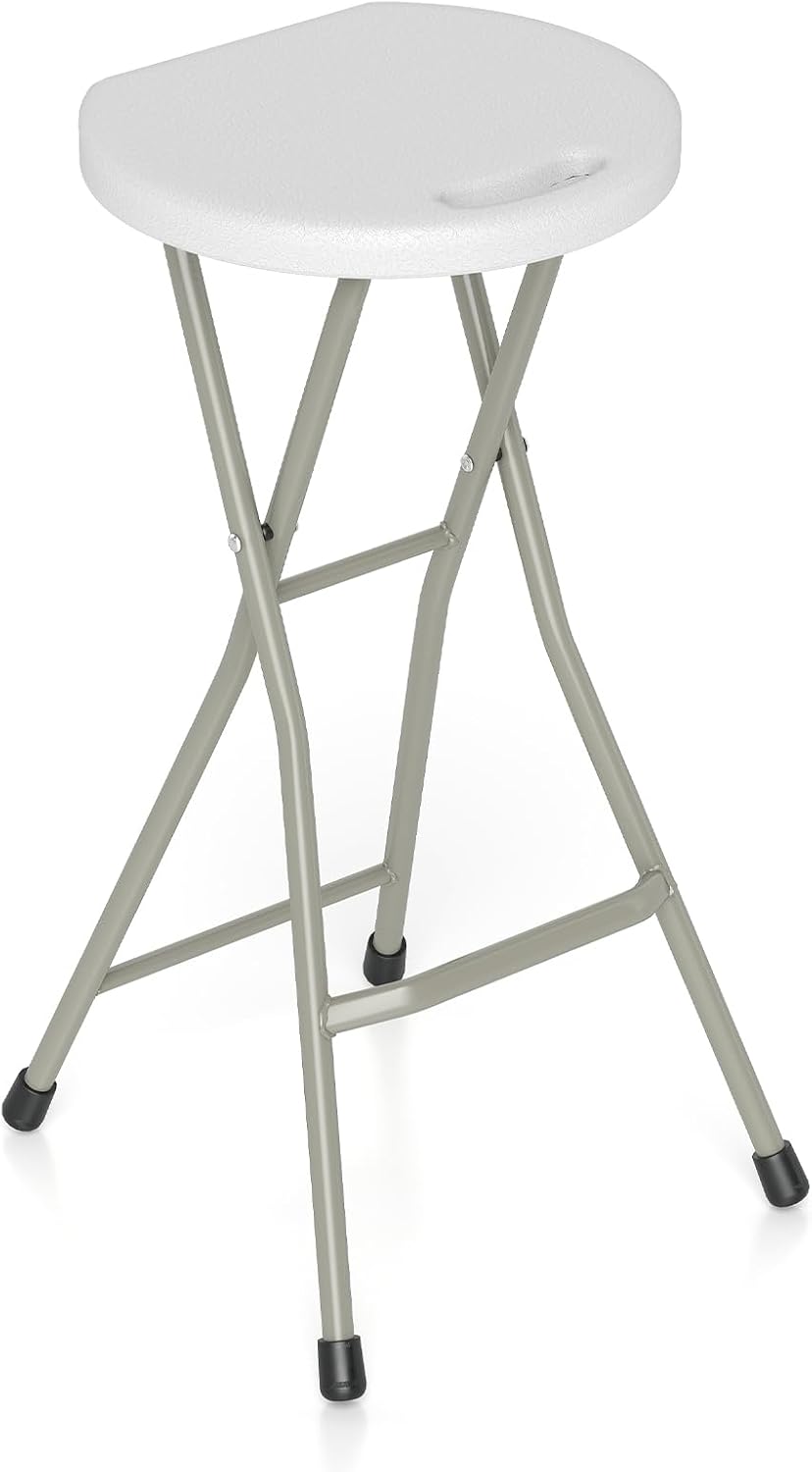 Goplus Extra Tall 28 inch Folding Stool for Adults