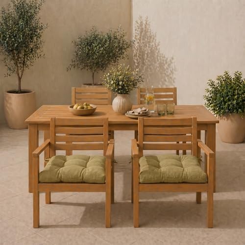 RSH DECOR Tufted Chair Cushions Set of 2 | 20" x 18" | All-Weather ...