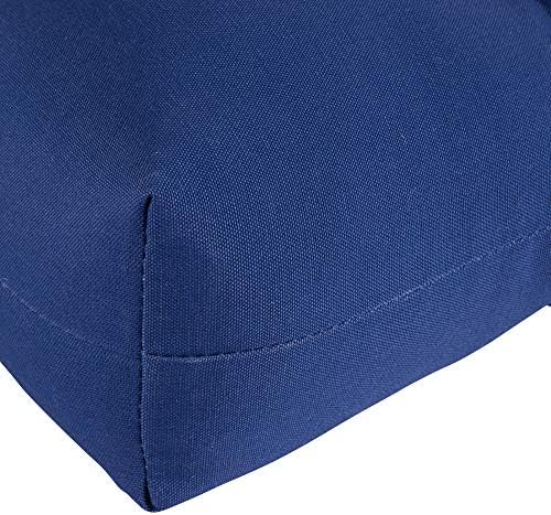 Greendale Home Fashions Outdoor 42x21-inch Seat/Back Chair Cushion, Blue