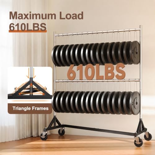 HOKEEPER Clothes Rack, Z Rack Hold 610LBS Clothing Rack 4 Packs