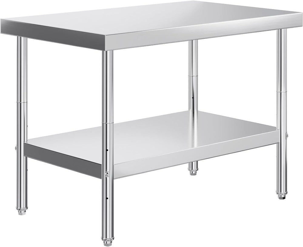 Jocisland 48 x 30-Inch Stainless Steel Prep and Work Table