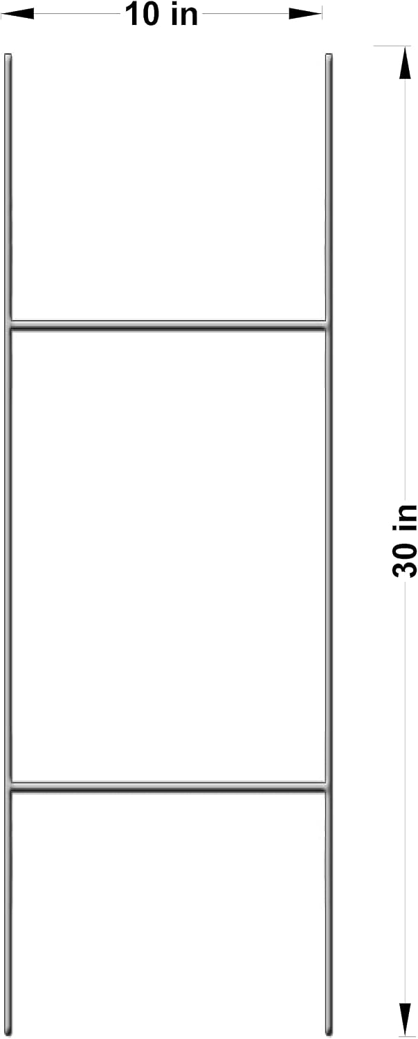 10 White Signs Blank 18''x24'' & 10 Double H 10''...
