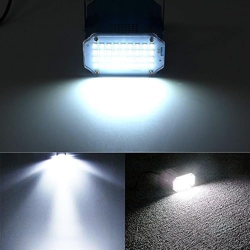 [2-Pack] JLPOW Halloween Mini White Strobe Light, Super Bright 36 LED Strobe Lights for Party Sound Activated Strobe Lights,Best for Parties Club Disco KTV Bar Xmas Show, FBA-STBE01-2P