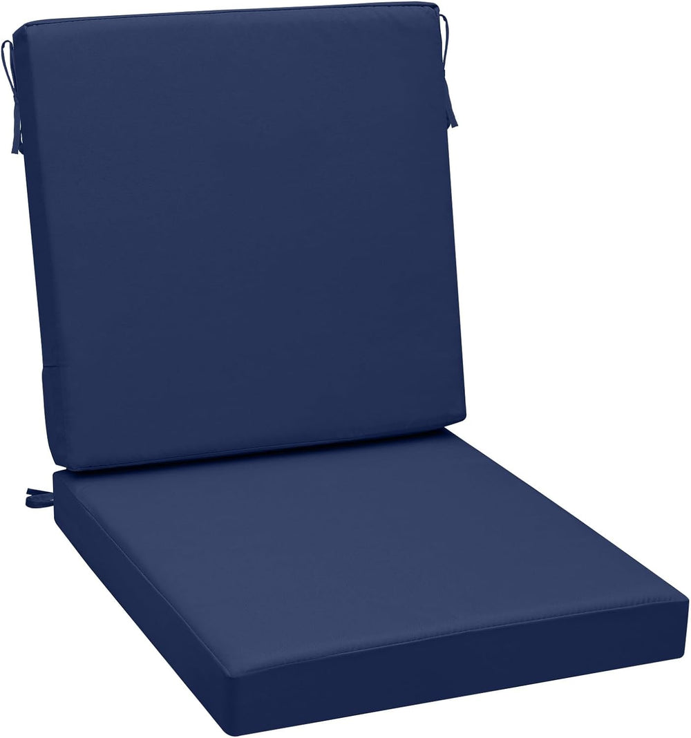 AAAAAcessories Outdoor Chair Cushions, 20 x 20 x 3 + 20 in, Set of 1