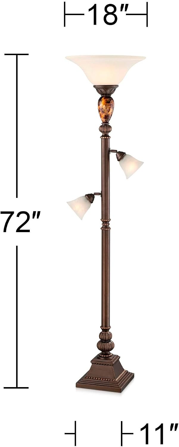 Regency Hill Mulholland 72" Tall HIgh Tree Torchiere Floor Lamp