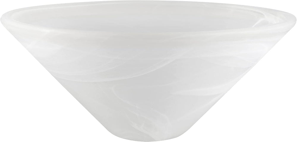 Aspen Creative 25302-64-1, Alabaster Glass Shade for Medium Base Socket Torch...