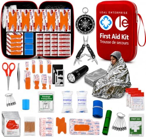 Leal 400-Piece First Aid & Survival Kit for Home, Office, Car & Camping