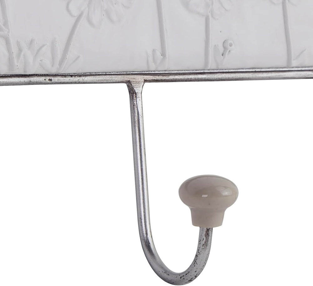 NIKKY HOME Rustic Boho Coat Rack Decorative Floral Wall Mount Large Coat Hook...