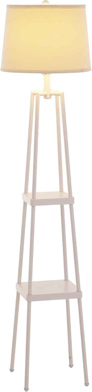 Catalina Lighting 19305-001 Modern Etagere Floor Lamp with Shelves, Standing ...