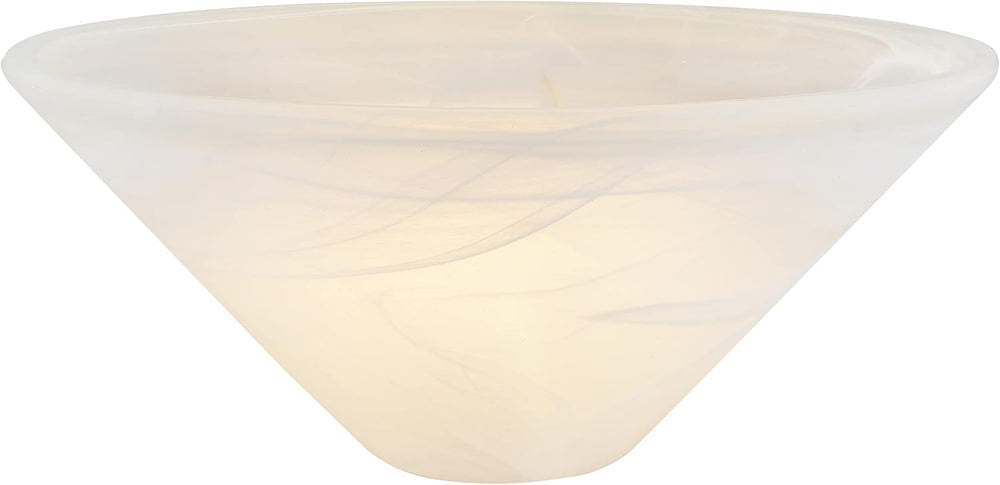 Aspen Creative 25302-64-1, Alabaster Glass Shade for Medium Base Socket Torch...
