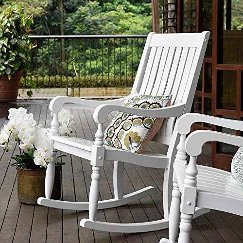Cambridge Casual Thames Oversized Rocking Chair, White