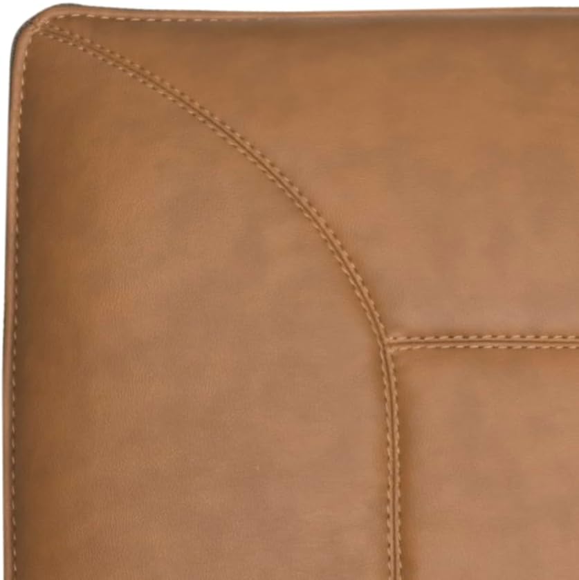 SAFAVIEH Home Collection Johannes Antique Brown Arm Chair