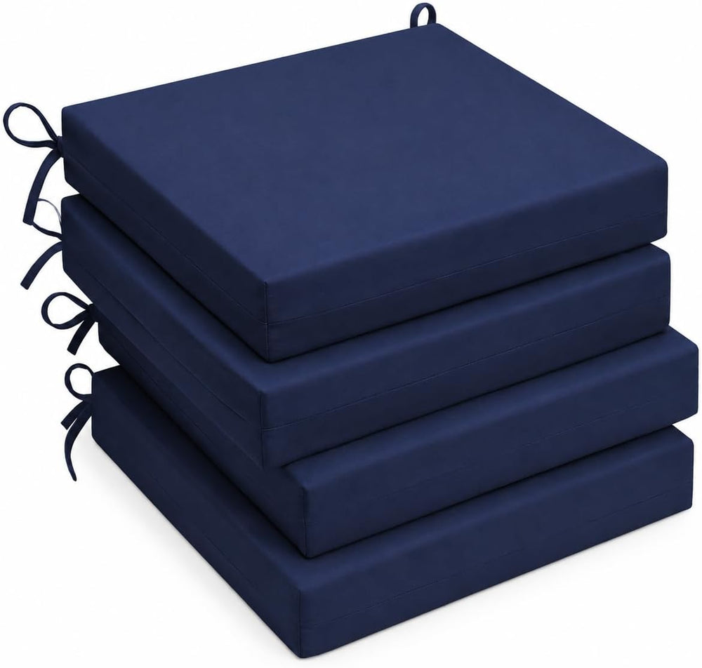 UNIKOME Outdoor Chair Cushions Pack of 4, Water Resistant Patio Cushions with...