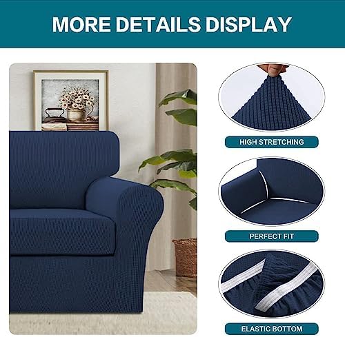 Turquoize 2 Piece Chair Covers Chair Slipcovers for Living Room Armchair Couc...