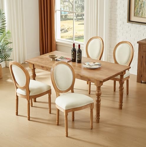 French Country Dining Chairs, Upholstered Dining Chairs Set of 4