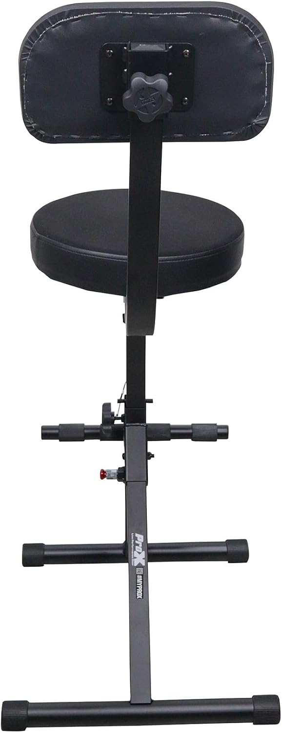Prox X-GIGCHAIRMK2 Portable Folding AV Operator DJ Keyboard Drum Height Adjus...