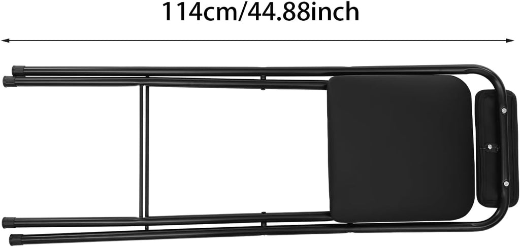 2Pcs Foldable Bar Chair, Tall Folding Chair, Portable Folding Stool Seat Height 29.53in for Outdoor/Indoor Kitchen Home Bar, Assembly Free (Black)